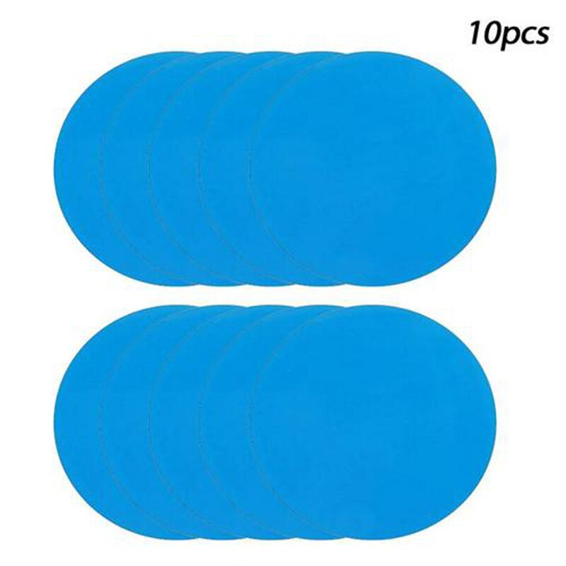 Round Self Adhesive PVC Vinyl Repair Patch Pool Liner Patch Rubber Boat Repair For Inflatable Boat Stickers Swimming Pool Tools: Round 10pcs