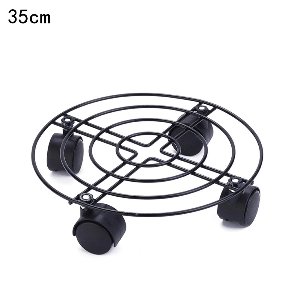 Heavy Duty Plant Pot Caddy Metal Plant Trolley Rolling Plant Dolly for Outdoor or Indoor Plant Tray with Wheels Flower Pot Rack: 35cm