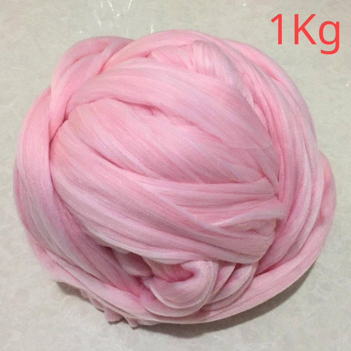 1Kg Dikke Geïmiteerd Wol Naald Dikke Wollen Draad Super Dikke 8Cm Draad Hand-Gebreide Wollen Deken: pink-1KG