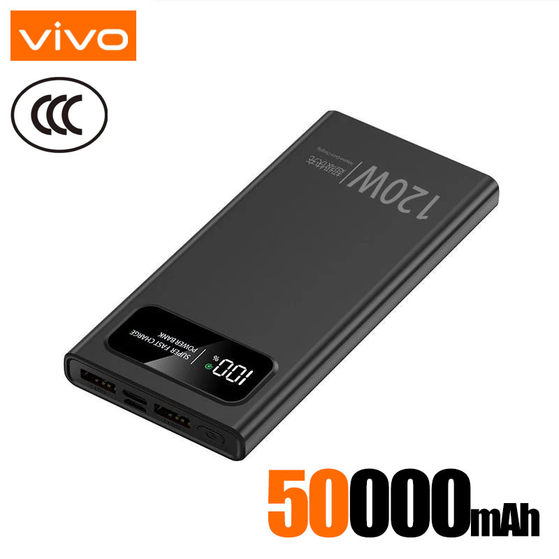 Xiaomi 120W Power Bank Carga súper rápida 200000 Batería externa portátil de gran capacidad mAh para energía móvil para Iphone: Rojo