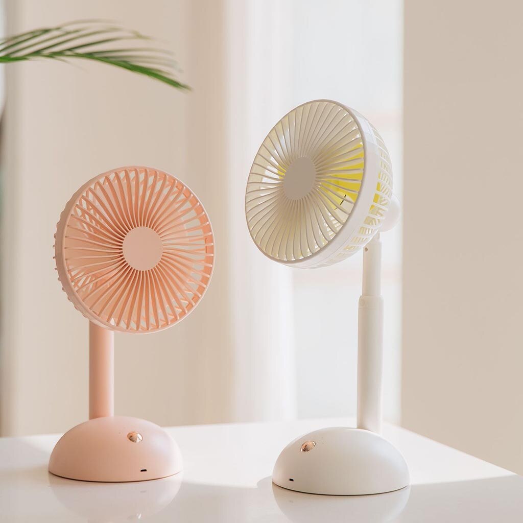 USB Low Noise Smart Home Portable Desk Mini Fan Summer Cool Table Fan 4-Speed Wind Adjustable