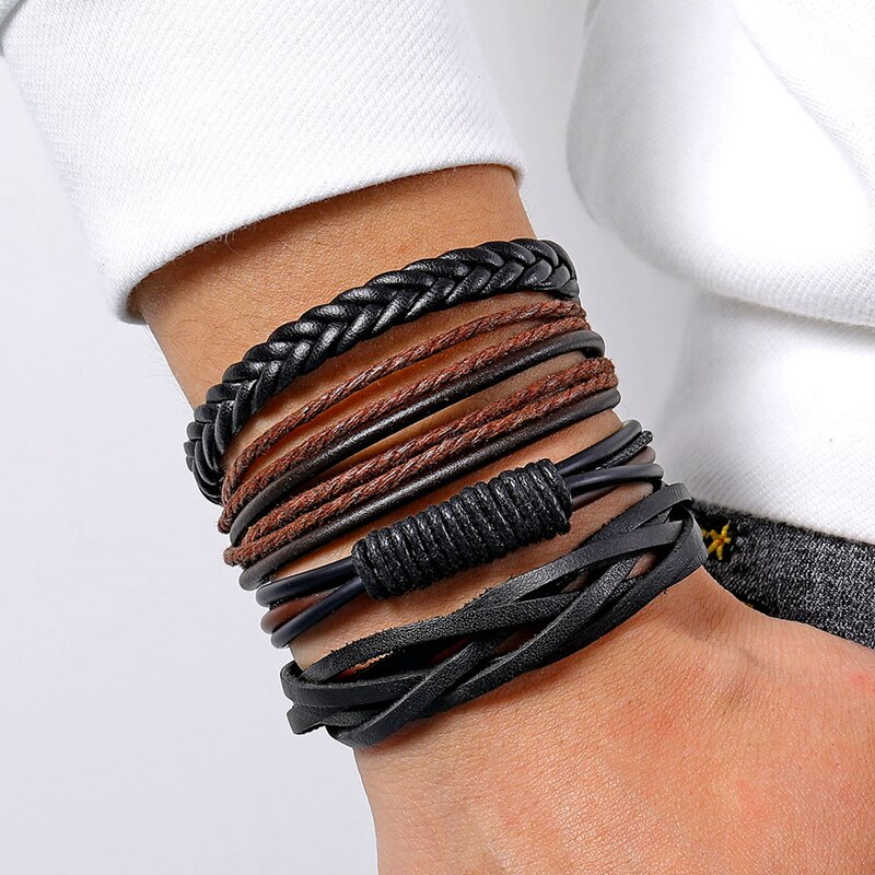 17IF bracelet homme men bracelet bracelet cuir homme bijou homme lot bracelet bracelet tissu bracelet corde bracelet: IFS00731