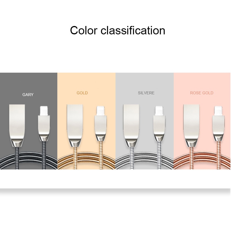 1m Data USB Charger Cable Origin Fast Charging Metal Wire Cord For iPhone 6 S 6S 7 8 Plus X XR XS Max 5 5S 5C SE iPad mini Air 2