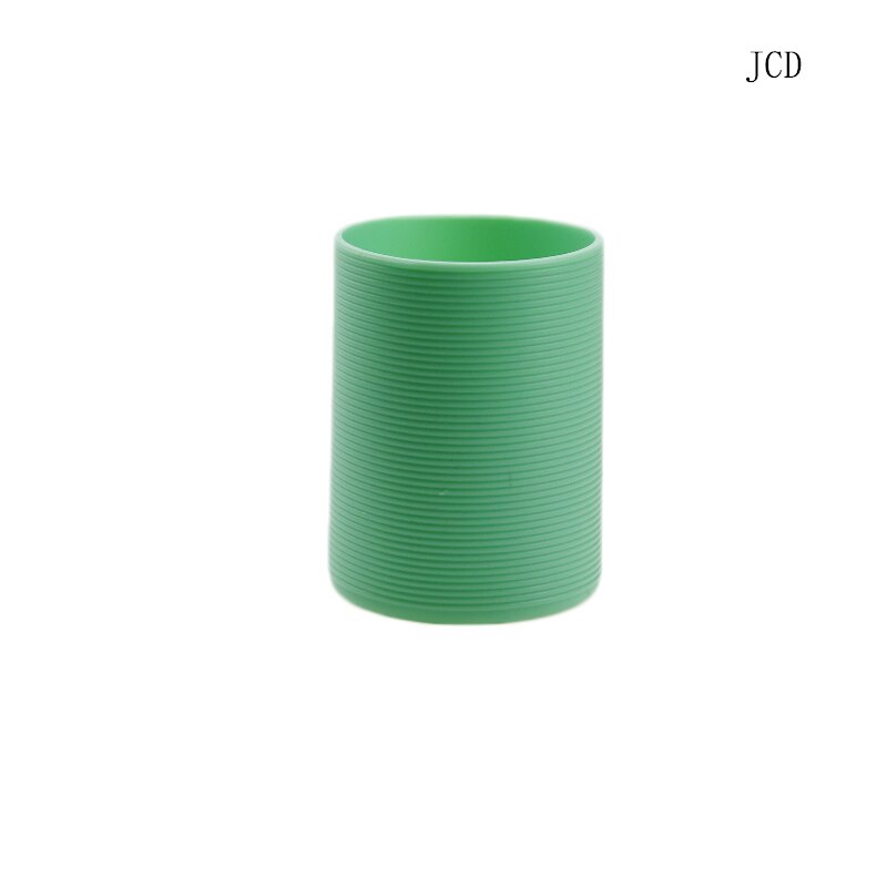 Jcd 1 stk 6.5cm silikone glas kop slip skridsikker isolering beskyttelsesdæksel vandret strimmel isolering dæksel: Grøn -6.5cm