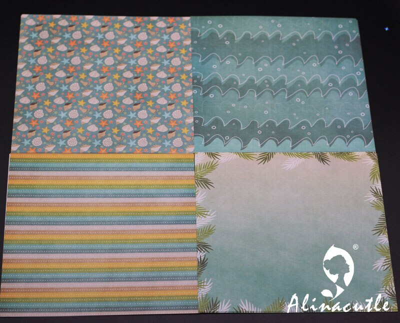 AlinaCraft 24 sheets 6"X6" patterned paper tropic allair Scrapbooking paper pack handmade craft paper craft Background pad