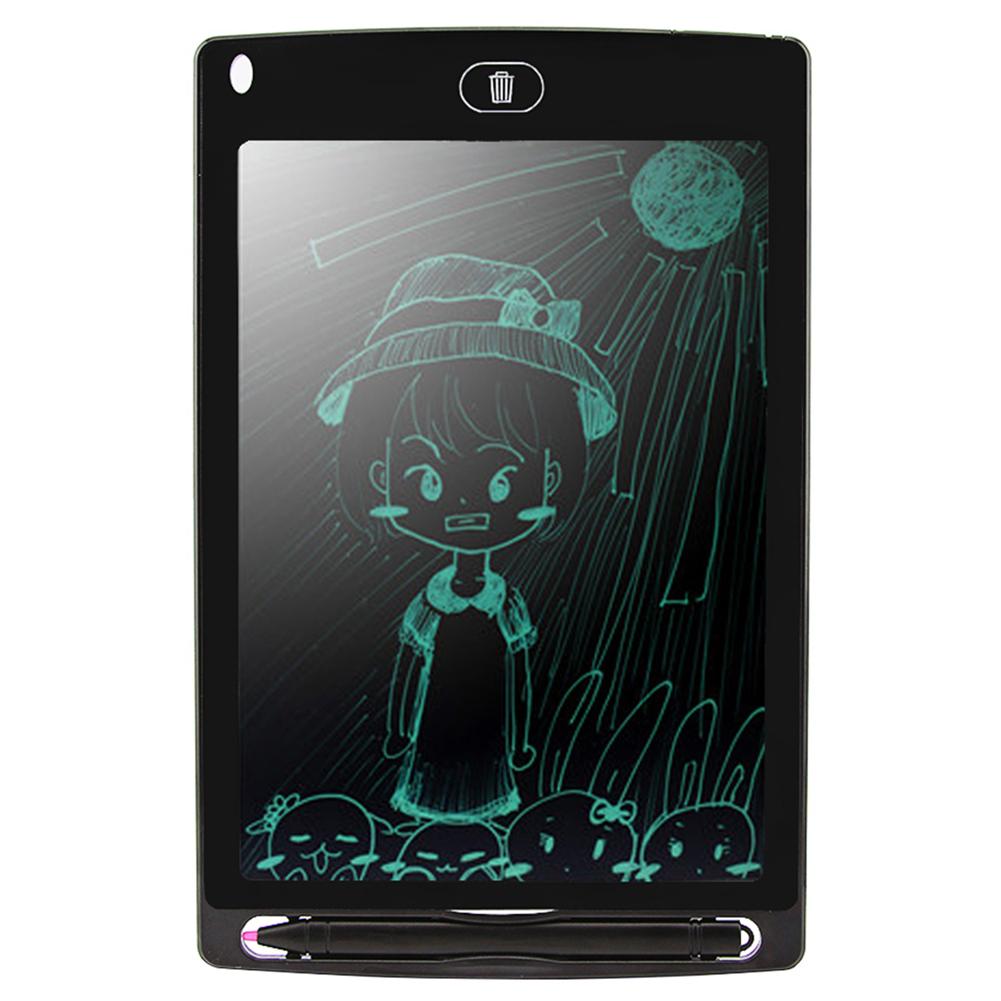 Portable 8.5 inch Smart LCD Writing Tablet Electronic Notepad Drawing Graphics Tablet Board with Pen Drawing Ultra-thin Board: Black