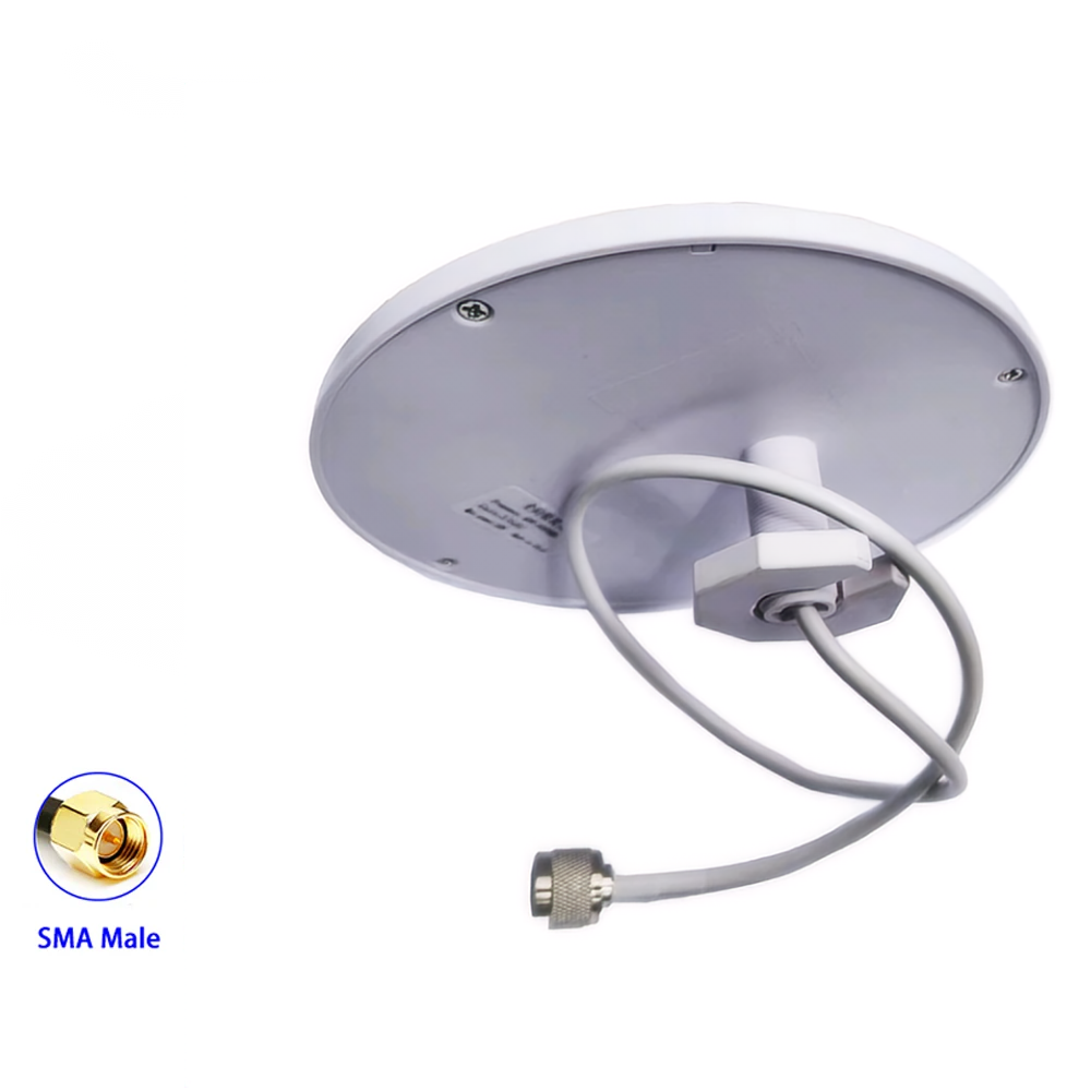 Antenna 5G 4G GSM 600-6000MHz antenna omnidirezionale, amplificatore, amplificatore di segnale wireless cellulare: Black