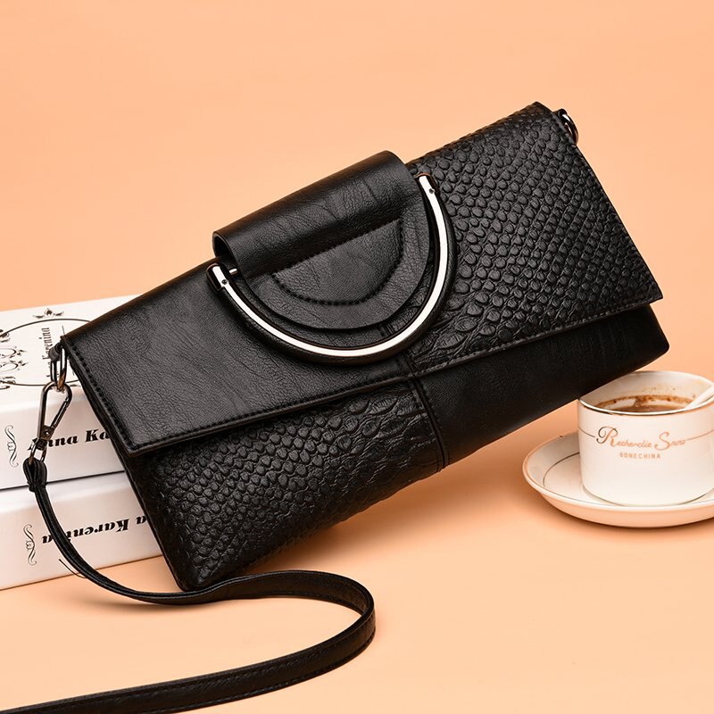 Women Day Clutches Alligator Leather Handbag Crossbody Bag For Women Messenger Bags Shoulder Bags Evening Party Bags