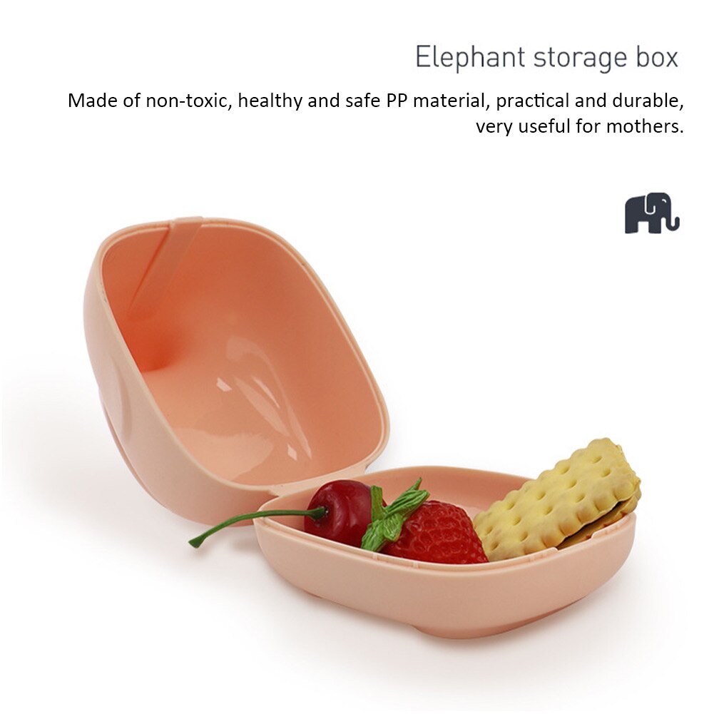 Baby shower let ren sutter sut kuffert pp opbevaringsboks hængende tilbehør snack sød bærbar rejse elefant form