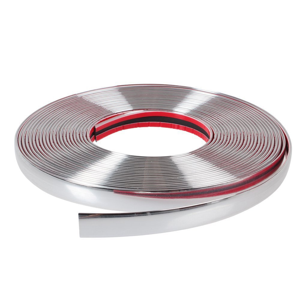 3m-Protector de parachoques para coche, decoración de estilo cromado, tira embellecedora de moldura de 4mm, 8mm, 10mm, 12mm, 15mm, 20mm y 25mm