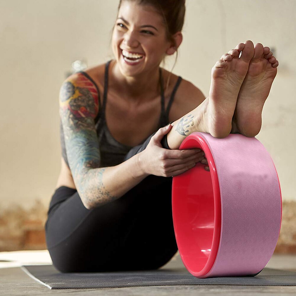 Sport Yoga Wiel Pilates Circle Yoga Roller Voor Rugpijn Stretching En Het Verbeteren Van Uw Yoga Poses Verbeteren Flexibiliteit