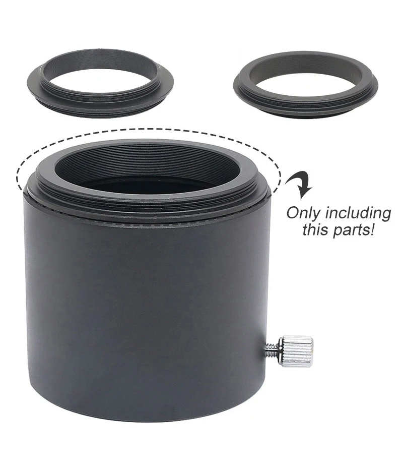 Adaptador de rosca macho de ambos lados T T2 M42 M48 M54 M56 SCT accesorios de fotografía para telescopio astronómico M42x0,75 M48x0,75 M54x0,75