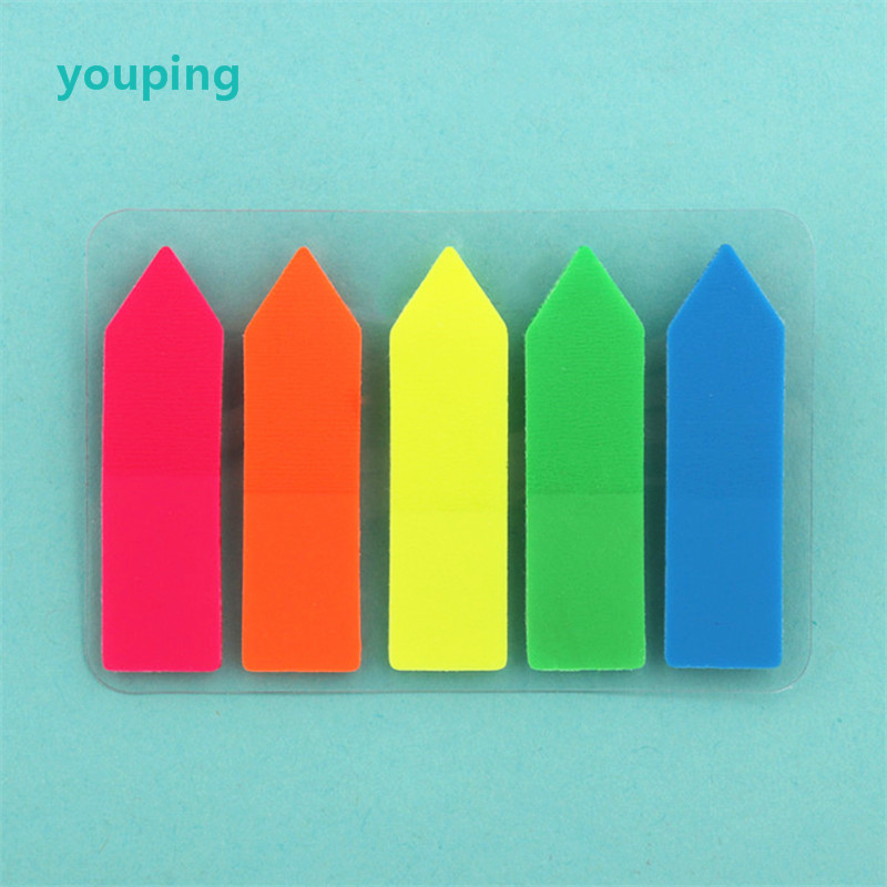 Notes autocollantes transparentes pour bloc-notes, marqueur de signet, mémo autocollant, papier de bureau, fournitures scolaires pour étudiants: Violet