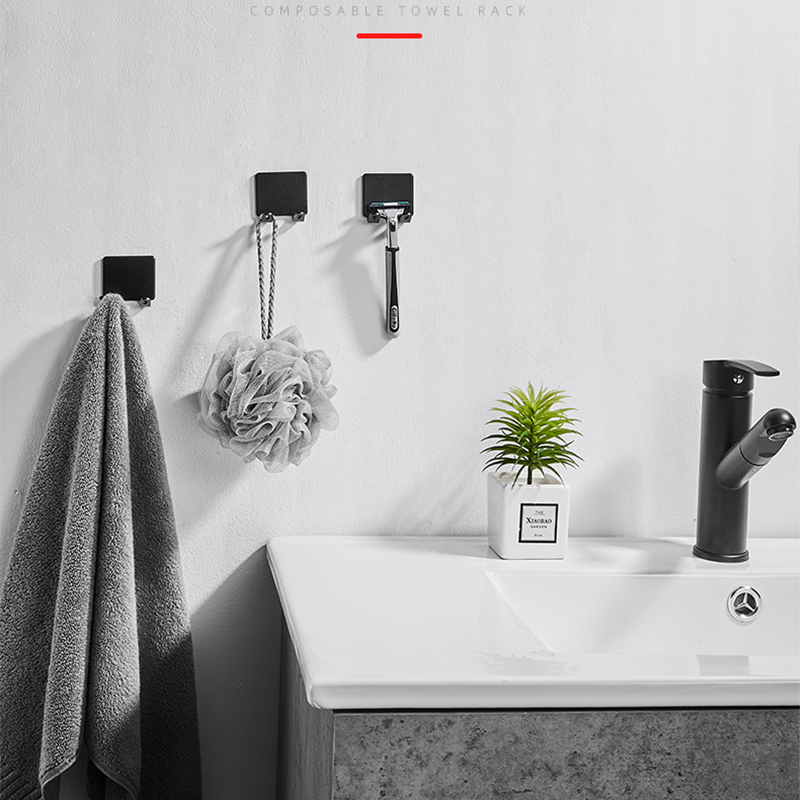 Soporte para maquinilla de afeitar para hombre, gancho de almacenamiento, estante de pared para baño, accesorios de cocina y pared, 5 piezas