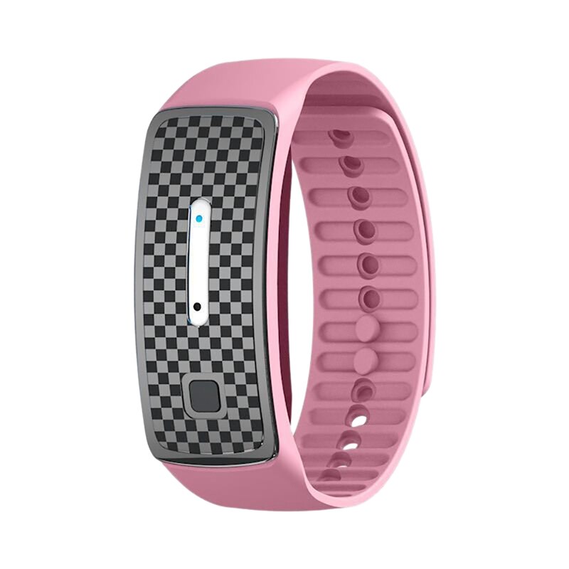 Ultrasone Muggen Armband Usb Oplaadbare Anti Muggen Polsband Voor Volwassenen En Kinderen: Roze