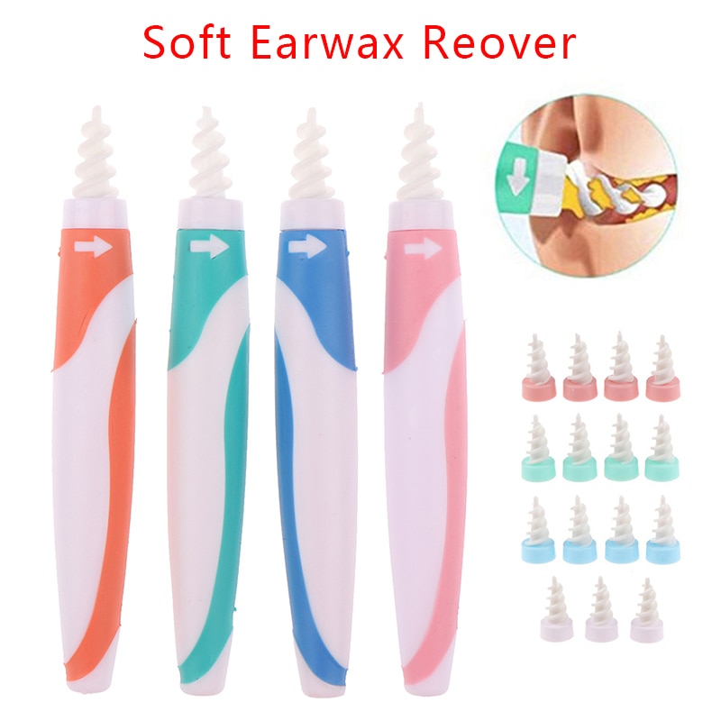 16 Tips Earpick Ear Wax Remover Spoon Oorsmeer Cleaner Gehoorapparaat Oor Care Tools
