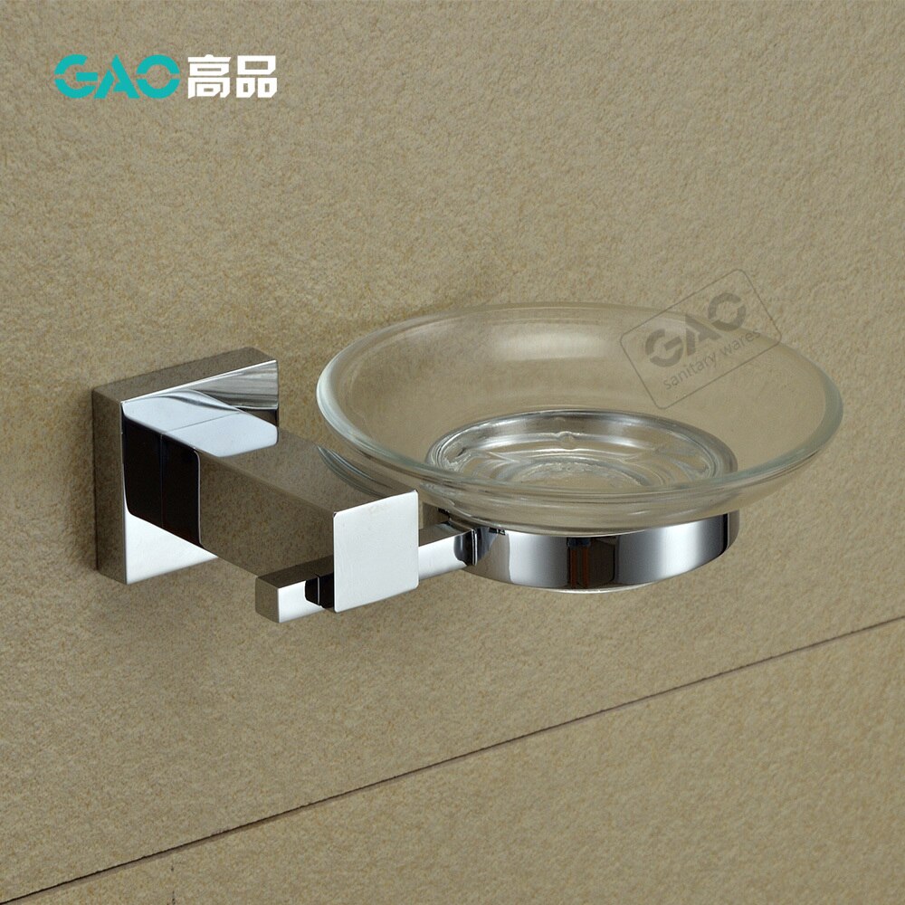 Massief Messing Chroom Vierkante Zeepbakje Houder, Zeep Mand, Zeepkist, Badkamer Accessoires Producten,