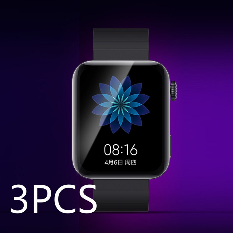 3D Tempered Glass Screen Film For Xiaomi Smart Watch Sport Wristwatch Scratch Protective Full Film Explosion-proof: 3pcs