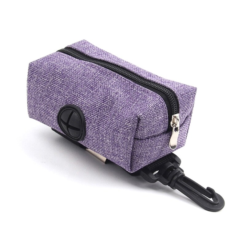 Dog Poop Bags Holder Leash Attached Waste Bag Dispenser Fit Most Dog Leash Portable for Hand Free Walking 4 Colors: PL