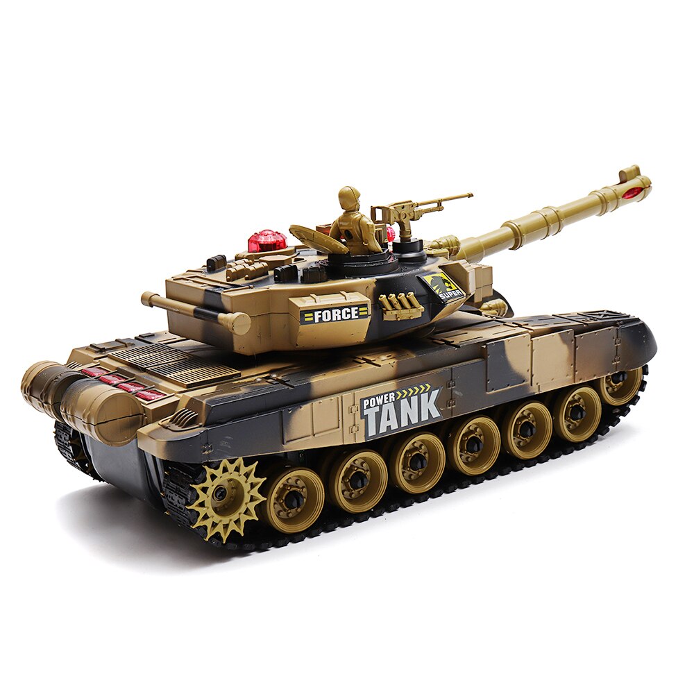 2.4G 10CH RC Tank With Light Sound Remote Control Toys