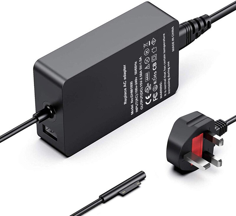 AC 90V-240V Usb Ac Power Supply Adapter EU US Plug Charger For Mircrosoft Surface Pro 3 /4/5/6/7 Tablet Pc Charger 65W