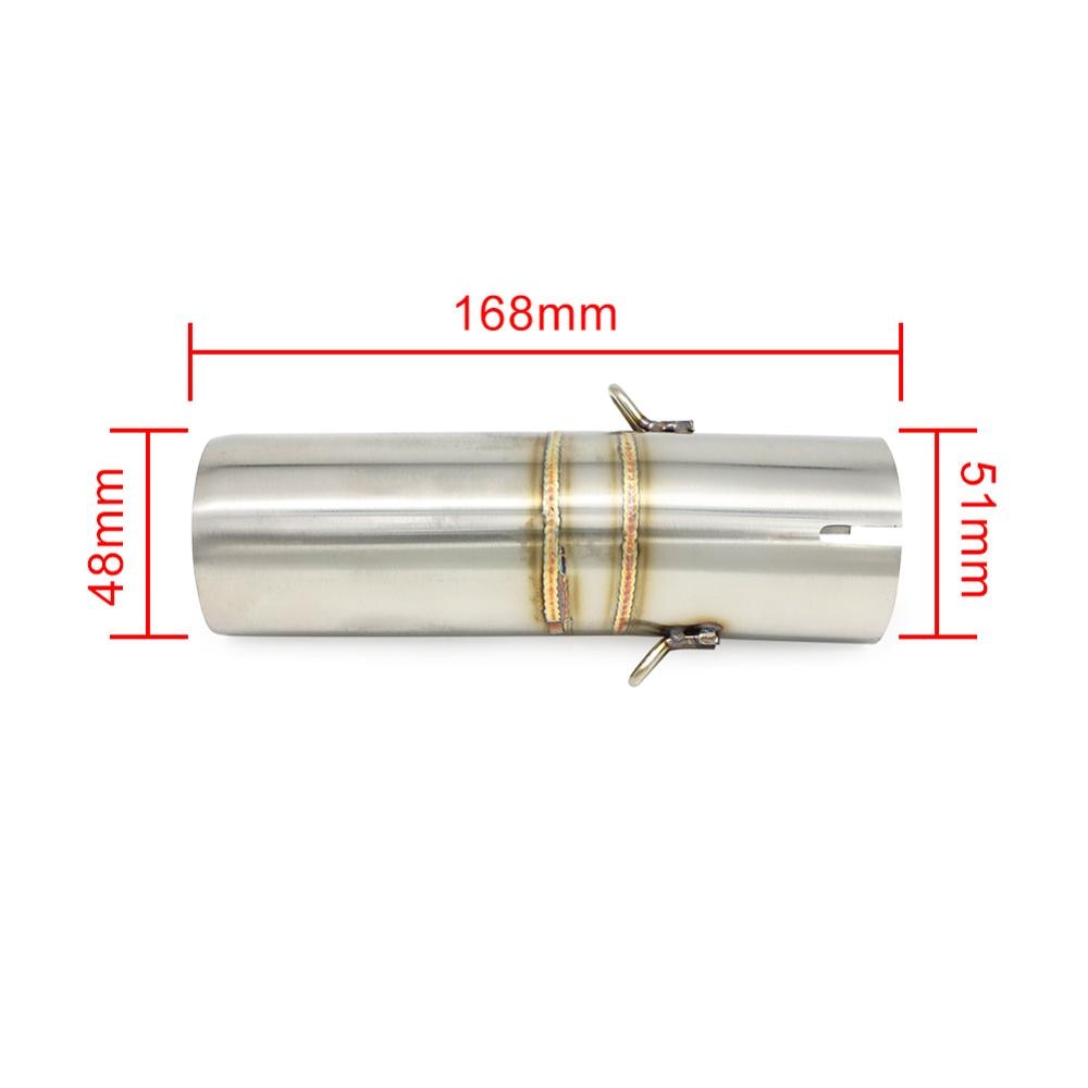 CRF 1000L Motorcycle Slip On Middle Exhaust Pipe Mid Link Connection System For Africa Twin CRF1000L CRF1000