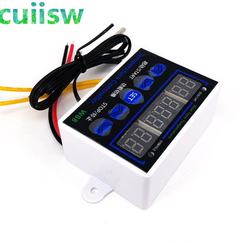 W88 12V/220V 10A Digital LED Temperature Controller Thermostat Control Switch Senso W1411