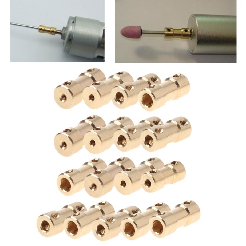 Acoplador del eje de cobre del Motor, adaptador de la manga del conector, 2-5mm, de EE. UU.