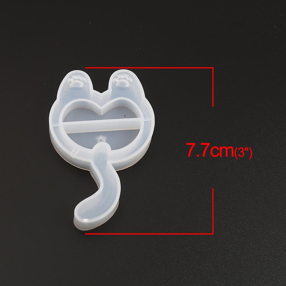 Siliconen mal voor sieraden van hars, siliconen mal voor het maken van sieraden, kat, paard, walvis, dier, schattig, doe-het-zelf sieradengereedschap,  , 2 stuks