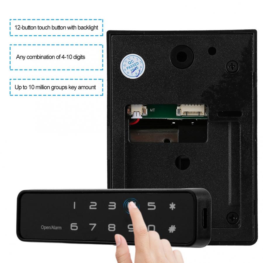 Digitale Elektronische 12 Knop Lock Keyless Wachtwoord Veiligheidsslot voor Lades Kasten cerradura inteligente