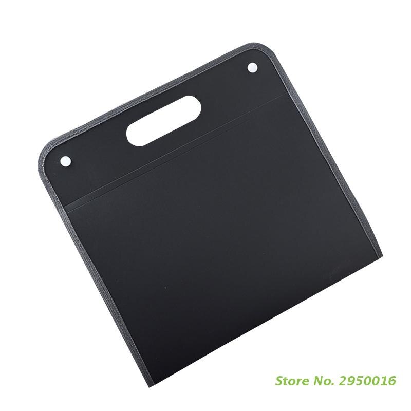 A4 13 Pocket Expanding File Folder Organizer with Dividers Letter Size Expandable Accordion Document Bag Business Briefcase: Dark Gray A