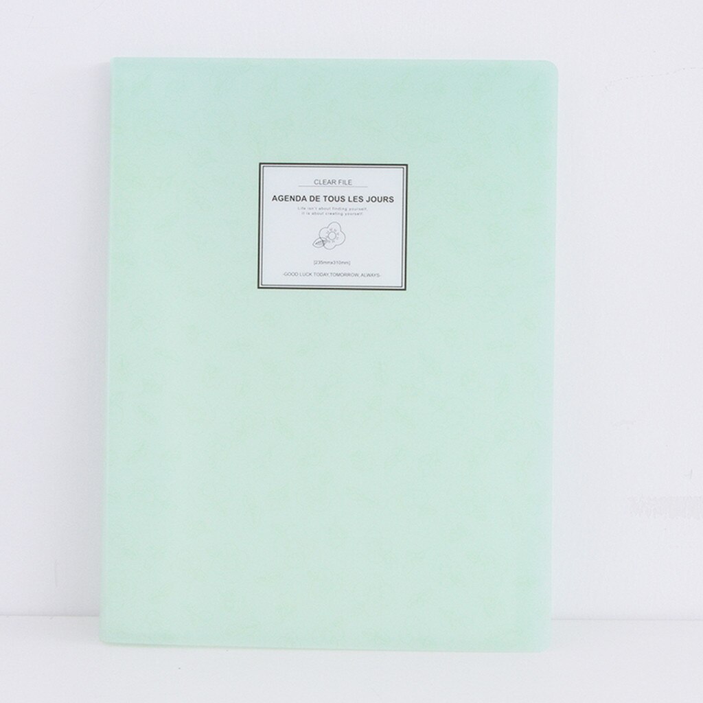 Bolsa para documentos A4 portátil, bolsa para archivar documentos, organizador de carpetas, sujetador para escuela y oficina: green