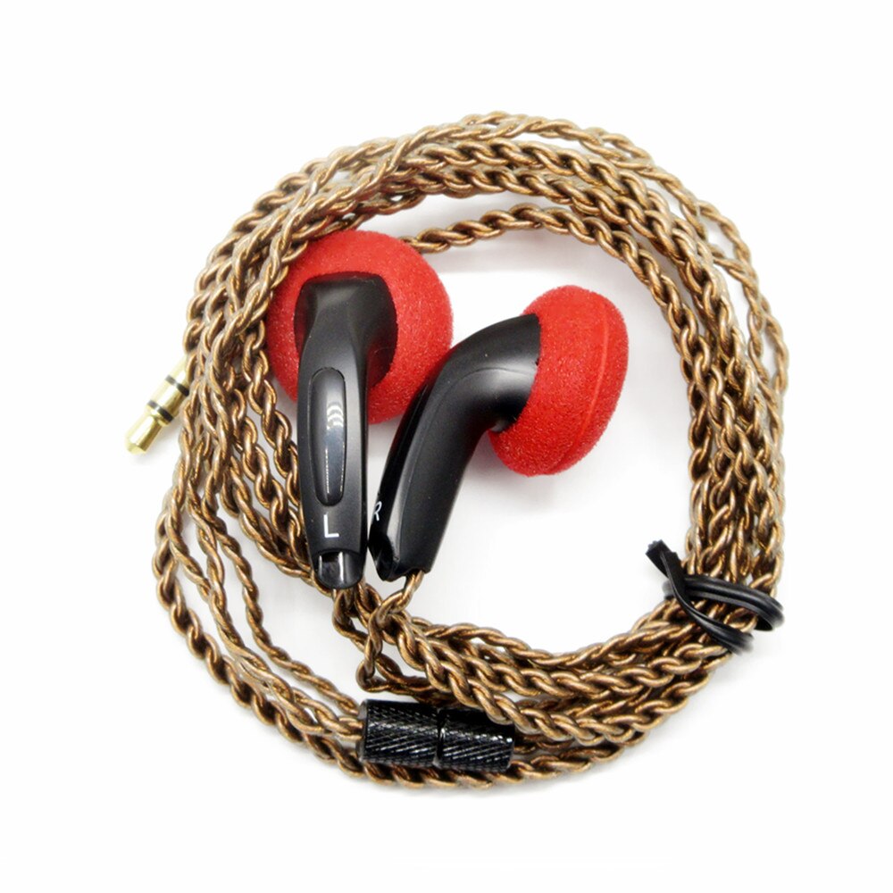 Newest FENGRU DIY EMX500 In-ear Earphones Flat Head Plug DIY Earphone HiFi Bass Earbuds DJ Earbuds Heavy Bass Sound