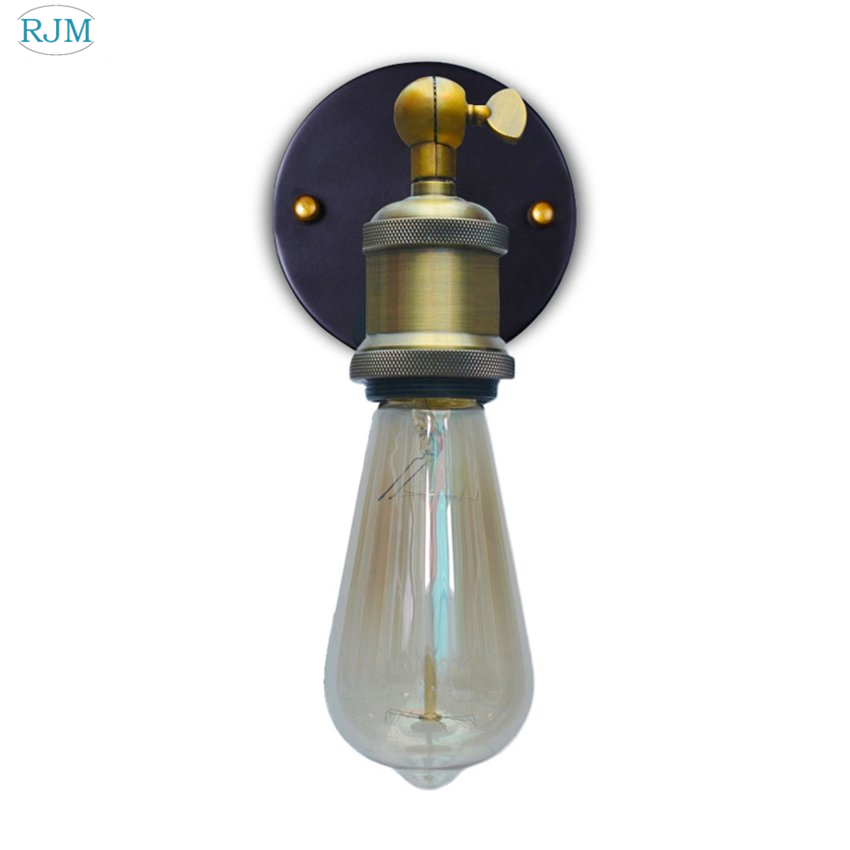 Vintage rustik industriel jernvæglampe retro loft edison væglamper til soveværelse væglampe til side til hjemmet parfumelampe