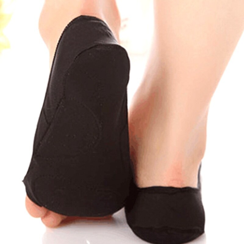 1 Paar Massage Sokken Vrouwen Kaki Zwart Vijf Vingers Tenen Sokken Ademend Voetverzorging/Tenen Vijf Onzichtbare Sokken