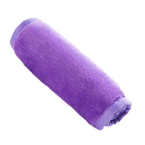 Serviettes en microfibre réutilisables respirant couleur unie démaquillant serviette visage lingette serviette séchage rapide essuie-mains outil de nettoyage: VIOLET