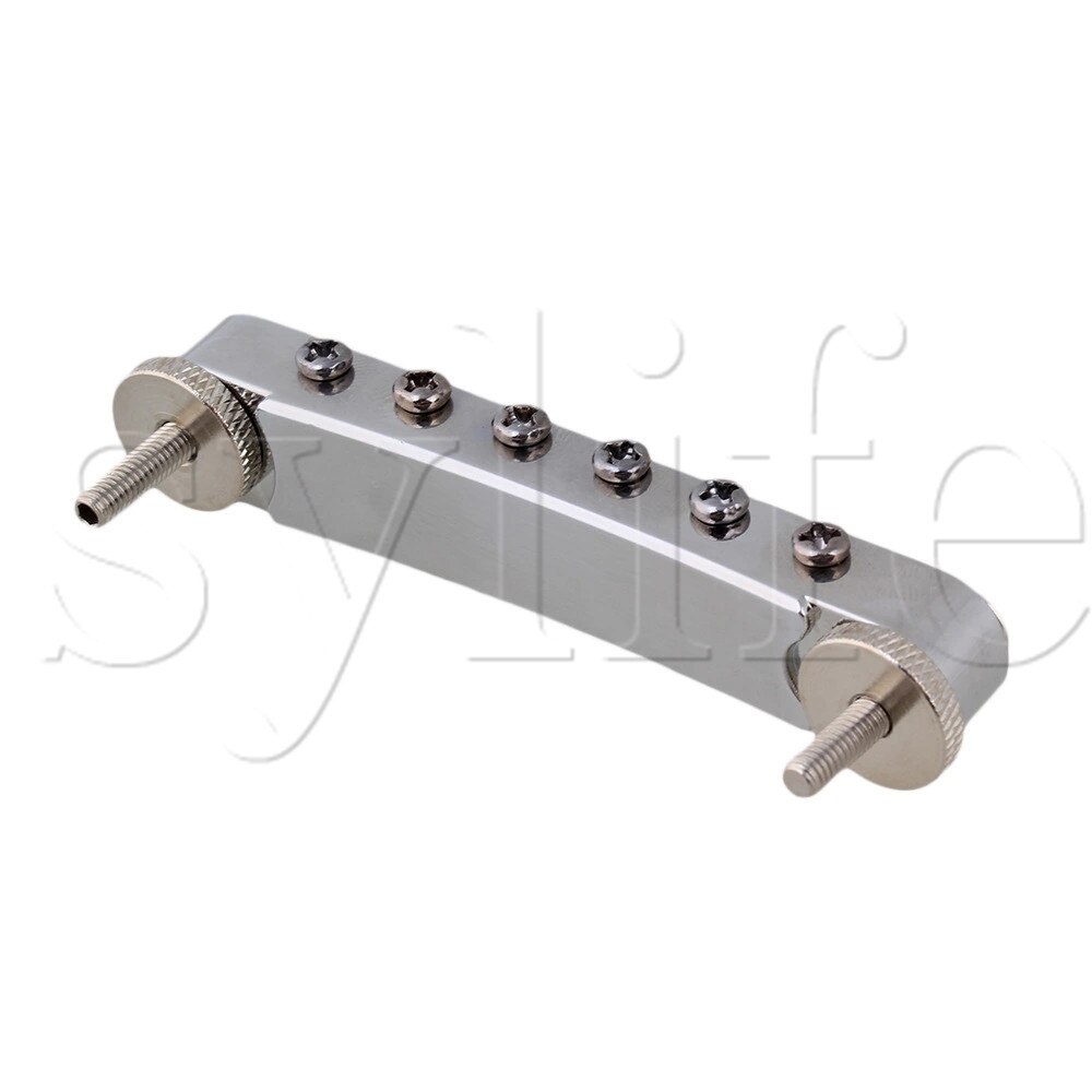 Fully adjustable jazz guitar bridge chrome for Guitar