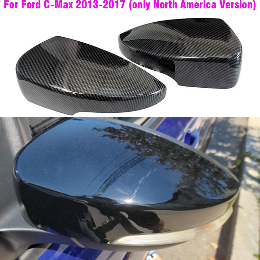 Couvercle de rétroviseur en Fiber de carbone, couleur, aile latérale, pour Ford Kuga Escape C520 EcoSport 13-18 Focus 3 MK3 SE ST RS US