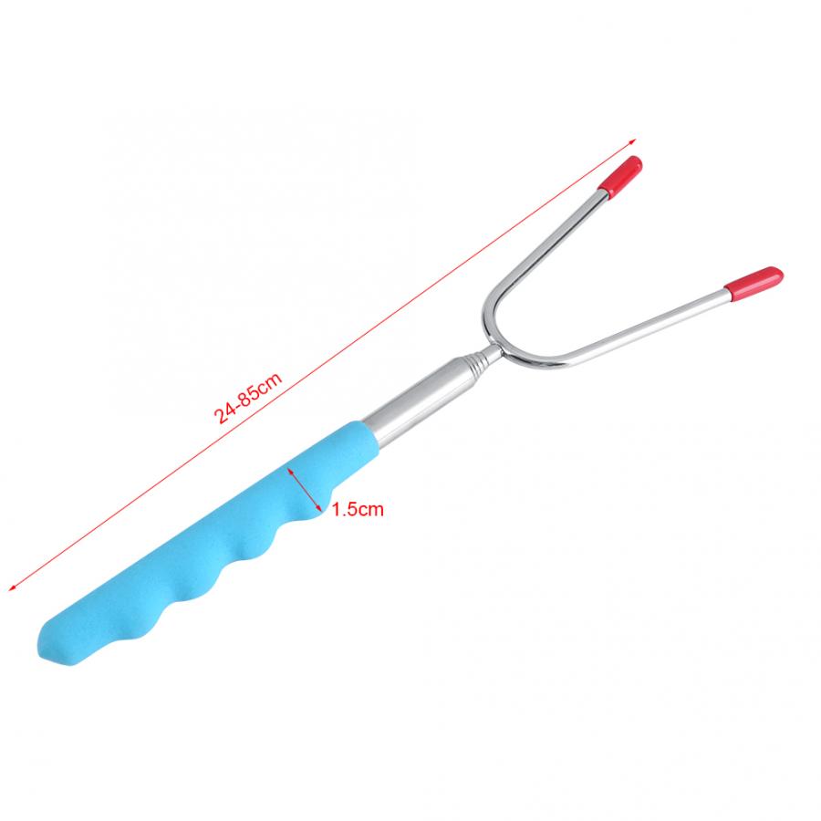 5 st kebab teleskoperande bbq hundspett gafflar stekpinnar camping grillredskap prylar matlagningsverktyg