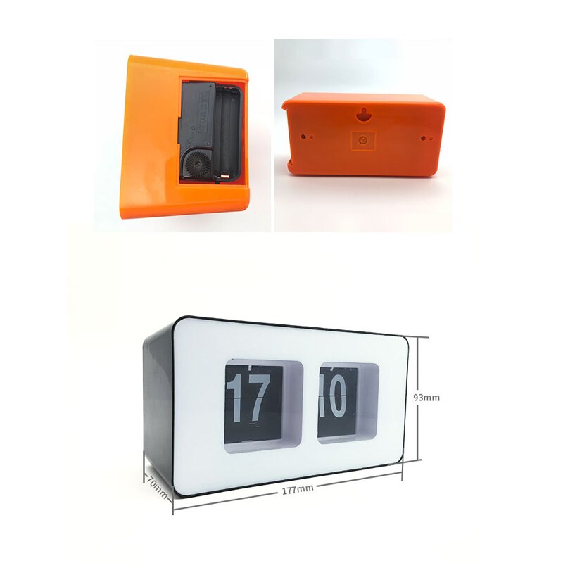 Retro Auto Flip Clocks Household Bedroom Digital Auto Flip Desk Clocks Classic Stylish Retro Desktop Page Kitchen Clock