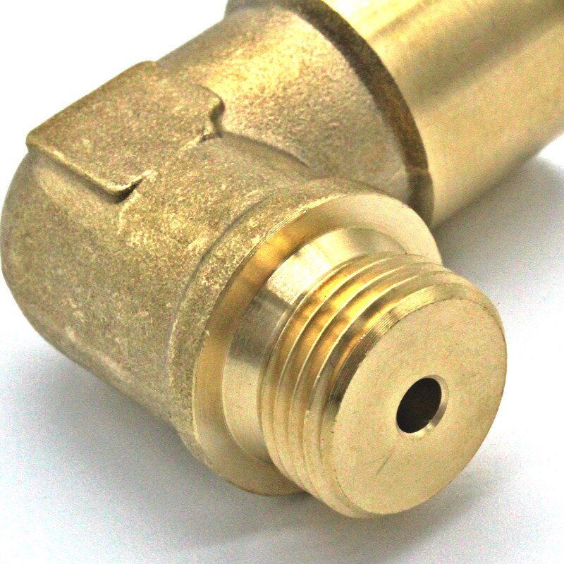 TAKPART 90 Angled Lambda O2 Oxygen Sensor Extender Spacer for Decat Hydrogen Brass M18x1.5
