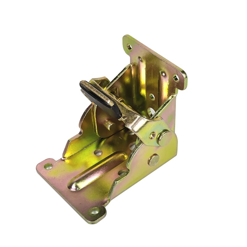Bisagra plegable de hierro para mesa, soportes de patas plegables para mesas de extensión de Silla, bisagra plegable con autobloqueo: golden