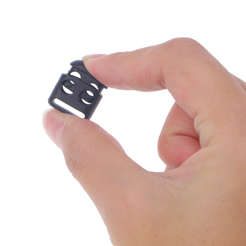 10 Pcs/Lot Non-Slip Shoelace Buckle Clip Stopper Rope Clip Clamp Cord Cable Lock
