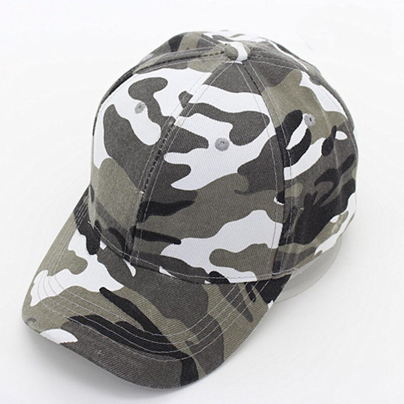 Adjustable Size Head Circumference 56-59cm Men's Army Green Camoflage Baseball Caps Camping Outdoor Sports Headwear