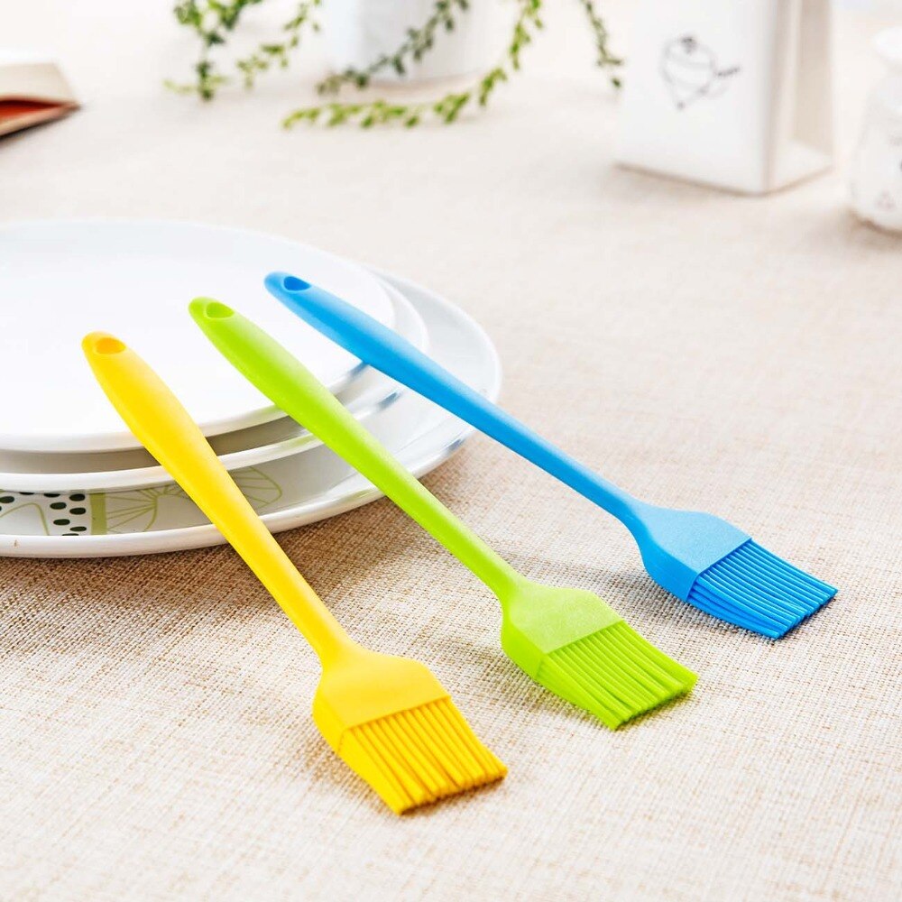 2020 hete 3pc bbq grillborstel siliconen kwast olie saus kwasten brood boter kwast gebraden vlees keuken grill accessoires