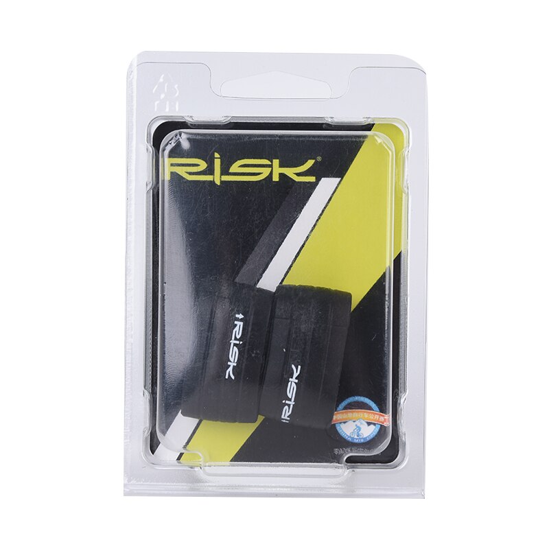 1 Pair Bike Silicone Plug Rubber Anti-Skip Road Bike Plugs For Bar Tape Waterproof Wear Resistant Oudoor Strap Silicone Ring: Black