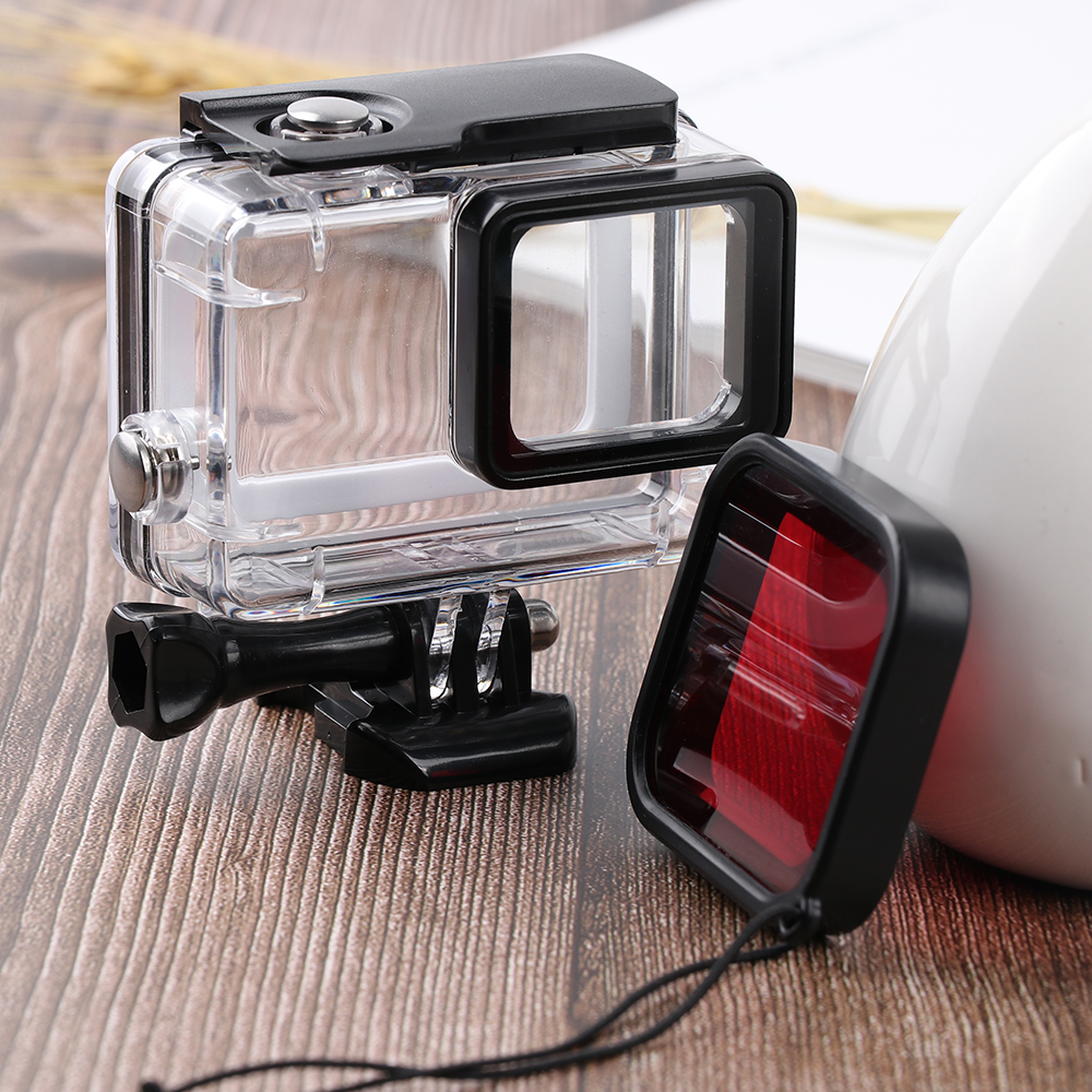 Para GoPro Hero 5 Hero 6 7 accesorios buceo subacuático Filtro de color para objetivos Set para Go Pro HERO5 HERO6 negro Super Suit Housing