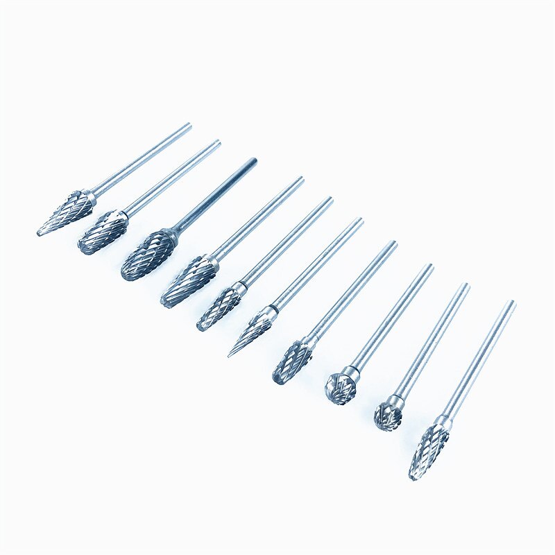 1set Dental Lab Drills Tungsten Steel Carbide Burs Teeth Whitenning Tooth Polishing Drill