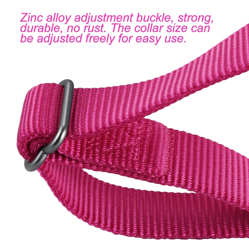 Collier pour chien robuste en Nylon, réglable, boucle pour chien, pour grands, moyens et petits chiots Husky, fournitures S/M/L HY138