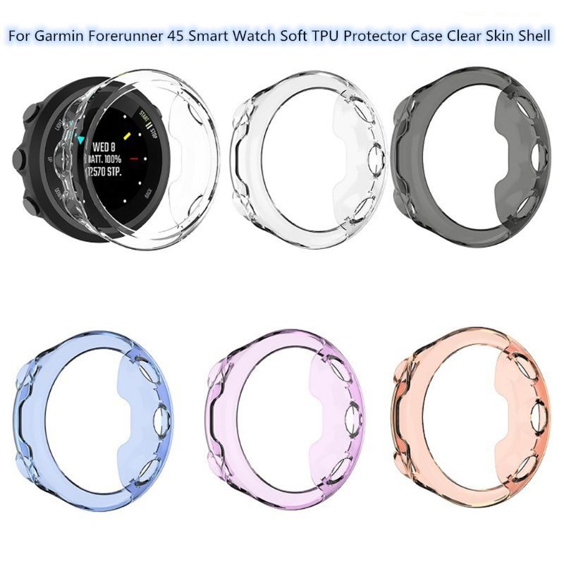Zachte TPU Beschermende Case Cover Shell Protector voor Garmin Forerunner 45 Horloge